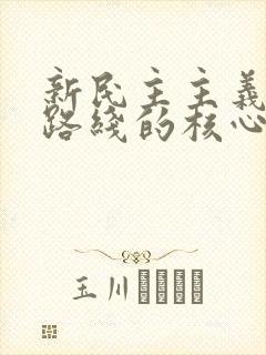 新民主主义革命路线的核心