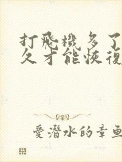 打飞机多了要多久才能恢复