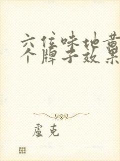 六位味地黄丸那个牌子效果