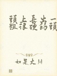 头上长出一根很粗很硬的头发