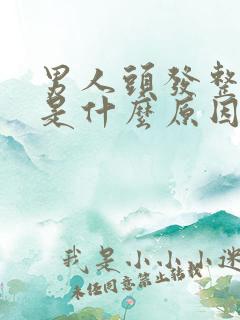 男人头发整块掉是什么原因