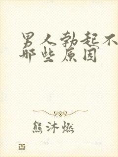 男人勃起不坚有哪些原因