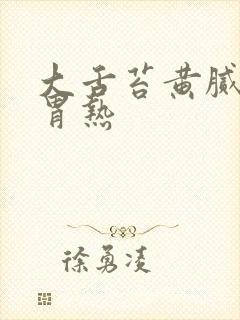 大舌苔黄腻脾虚胃热