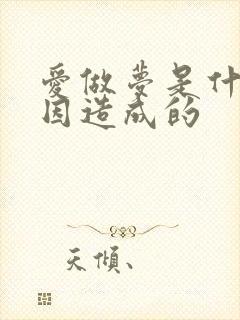 爱做梦是什么原因造成的