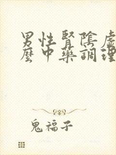 男性肾阴虚吃什么中药调理