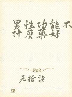 男性功能不行吃什么药好