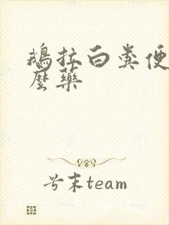 鹅拉白粪便吃什么药