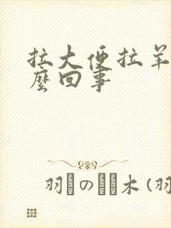 拉大便拉羊屎怎么回事