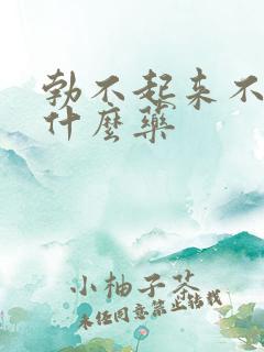 勃不起来不硬吃什么药