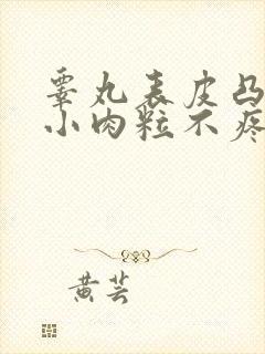 睾丸表皮凸起的小肉粒不疼不痒