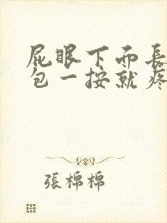 屁眼下面长了个包一按就疼怎么办