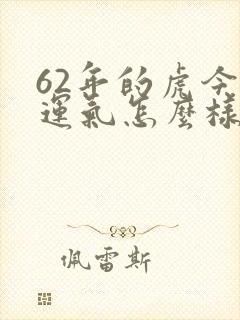 62年的虎今年运气怎么样