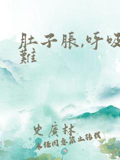 肚子胀,呼吸困难