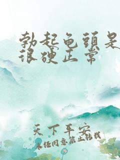 勃起龟头是不是很硬正常