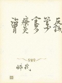 治疗食管反流性胃炎多少钱