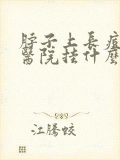 脖子上长痘痘去医院挂什么科