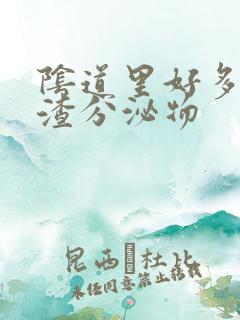 阴道里好多豆腐渣分泌物