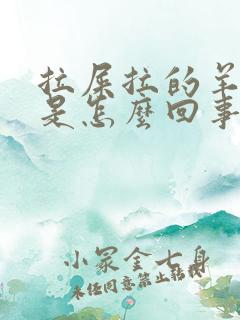 拉屎拉的羊粪蛋是怎么回事