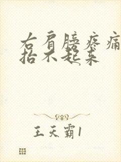 右肩膀疼痛手臂抬不起来