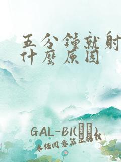 五分钟就射了是什么原因