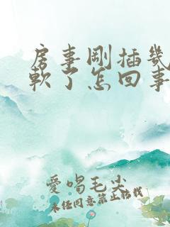 房事刚插几下就软了怎回事