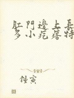 肛门边上长了好多小疙瘩特别痒