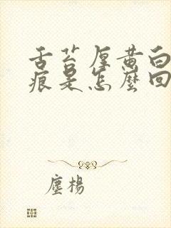 舌苔厚黄白有齿痕是怎么回事