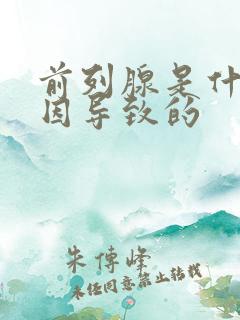 前列腺是什么原因导致的