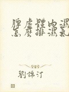 脾虚体内湿气重怎么排湿气