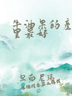 牛油果的产地哪里最好