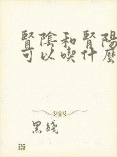 肾阴和肾阳都虚可以吃什么药治疗