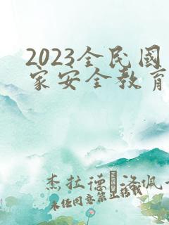 2023全民国家安全教育日普法ppt
