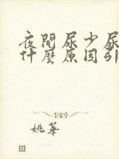 夜间尿少尿频是什么原因引起的