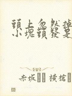 头上忽然掉了一小块头发是什么原因