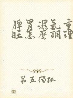 脾胃湿气重肝火旺怎么调理