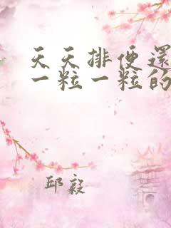 天天排便还便秘一粒一粒的怎么回事