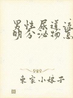 男性尿道流出透明分泌物怎么回事