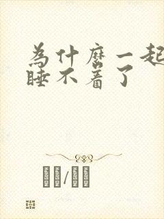 为什么一起夜就睡不着了