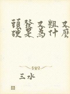 头发又粗又黑又硬是为什么