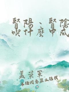 肾阳丶肾阴两虚吃什么中成药