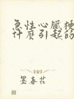 急性心脏梗塞是什么引起的