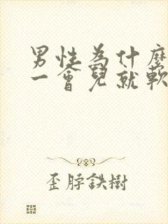 男性为什么硬了一会儿就软了