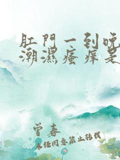 肛门一到晚上就潮湿瘙痒是什么原因