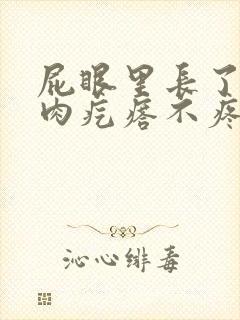 屁眼里长了一个肉疙瘩不疼不痒
