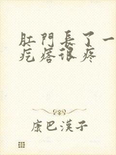 肛门长了一个硬疙瘩很疼