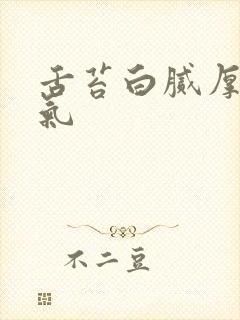 舌苔白腻厚有口气