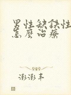 男性缺铁性贫血怎么治疗