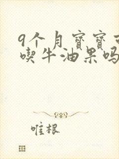 9个月宝宝可以吃牛油果吗