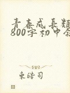 青春成长类作文800字初中叙事
