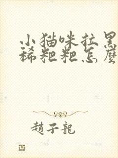 小猫咪拉黑色的稀粑粑怎么办?